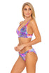 Luli Fama Pink Lagoon Bustier Bralette Bikini Top